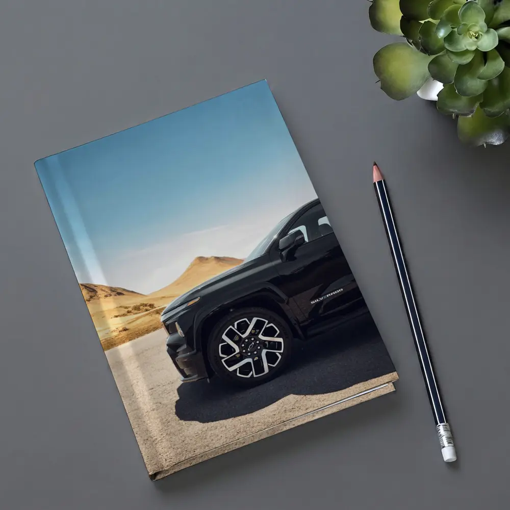 Chevrolet Silverado EV Desert Mountain Setting – Notebooks