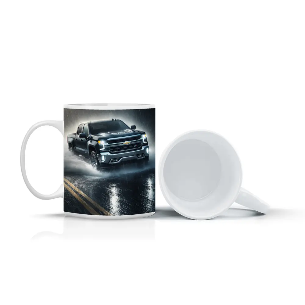 Chevrolet Silverado Driving Through Heavy Rain – Mugs