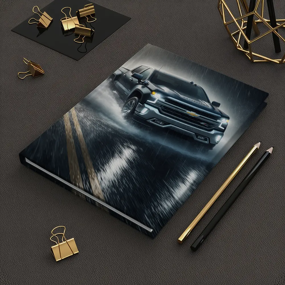 Chevrolet Silverado Driving Through Heavy Rain – Notebooks