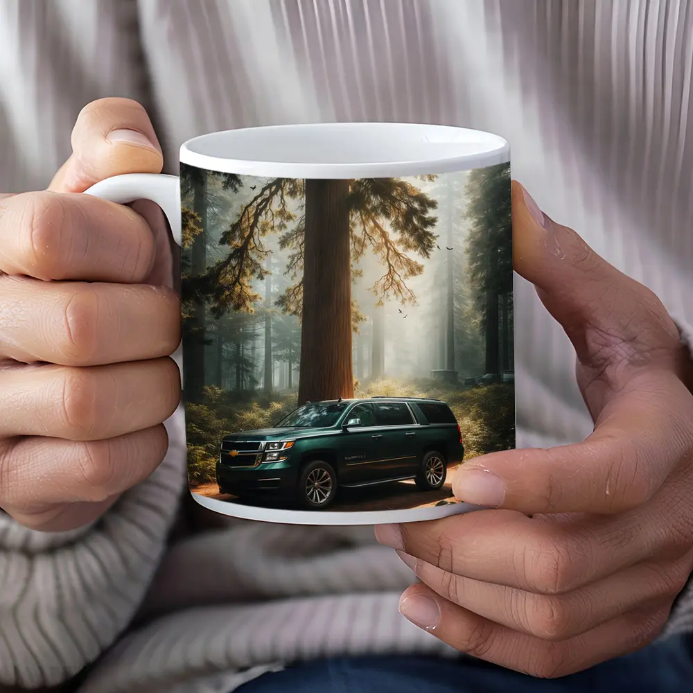 Chevrolet Suburban SUV in Misty Forest – Mugs