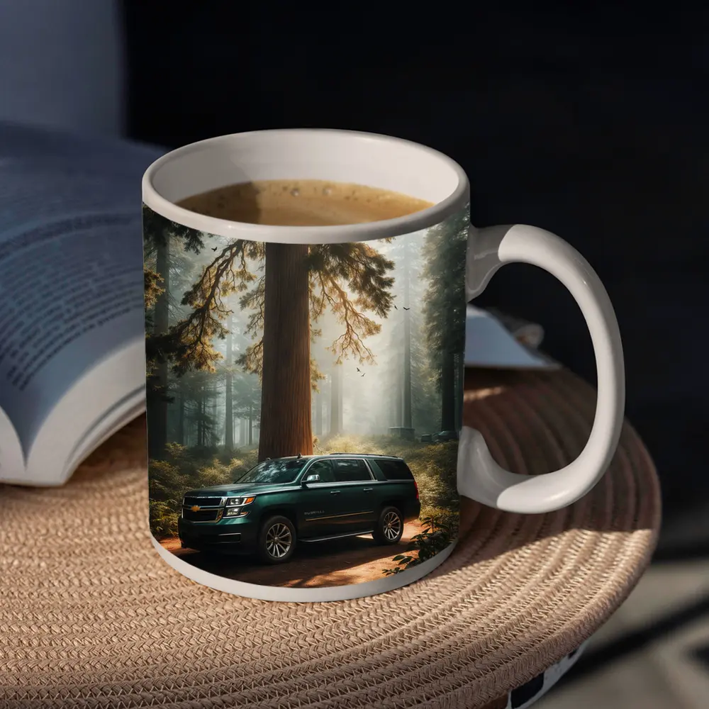 Chevrolet Suburban SUV in Misty Forest – Mugs