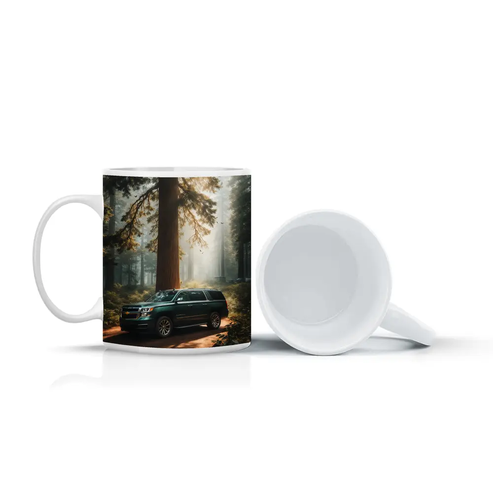 Chevrolet Suburban SUV in Misty Forest – Mugs
