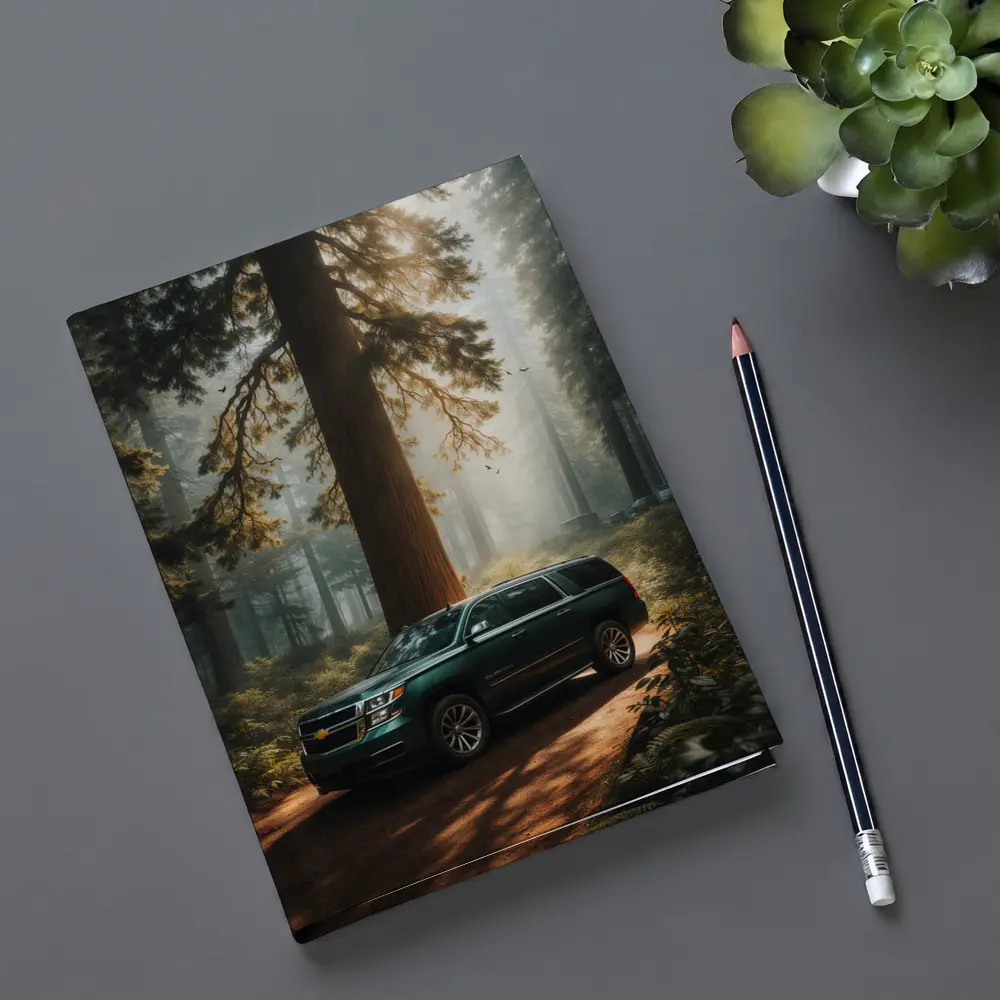 Chevrolet Suburban SUV in Misty Forest – Notebooks