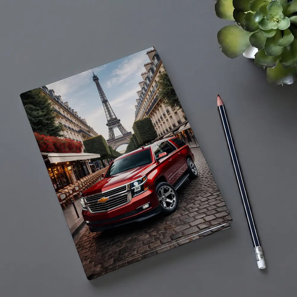 Chevrolet Suburban Red SUV Paris Street – Notebooks