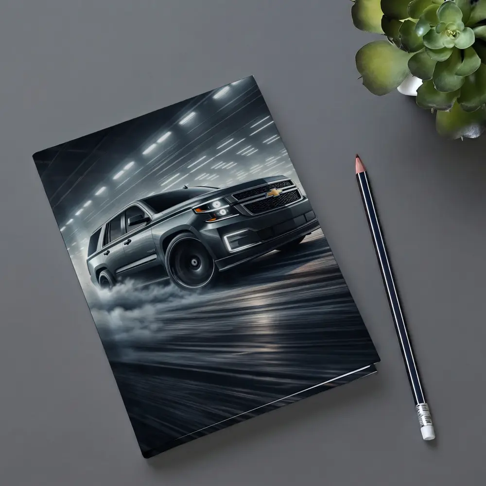 Chevrolet Tahoe Drifting Through Smoky Tunnel – Notebooks