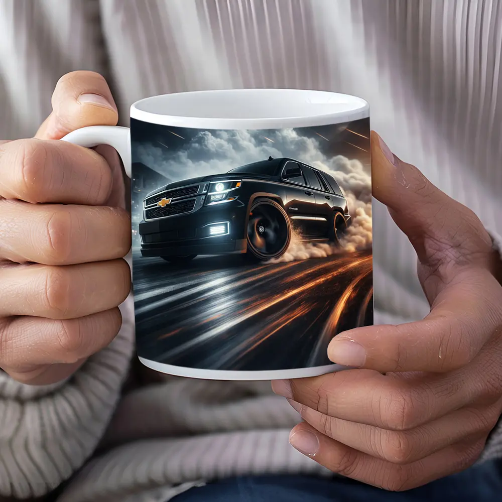 Chevrolet Tahoe Drifting Through Dramatic Storm Clouds – Mugs