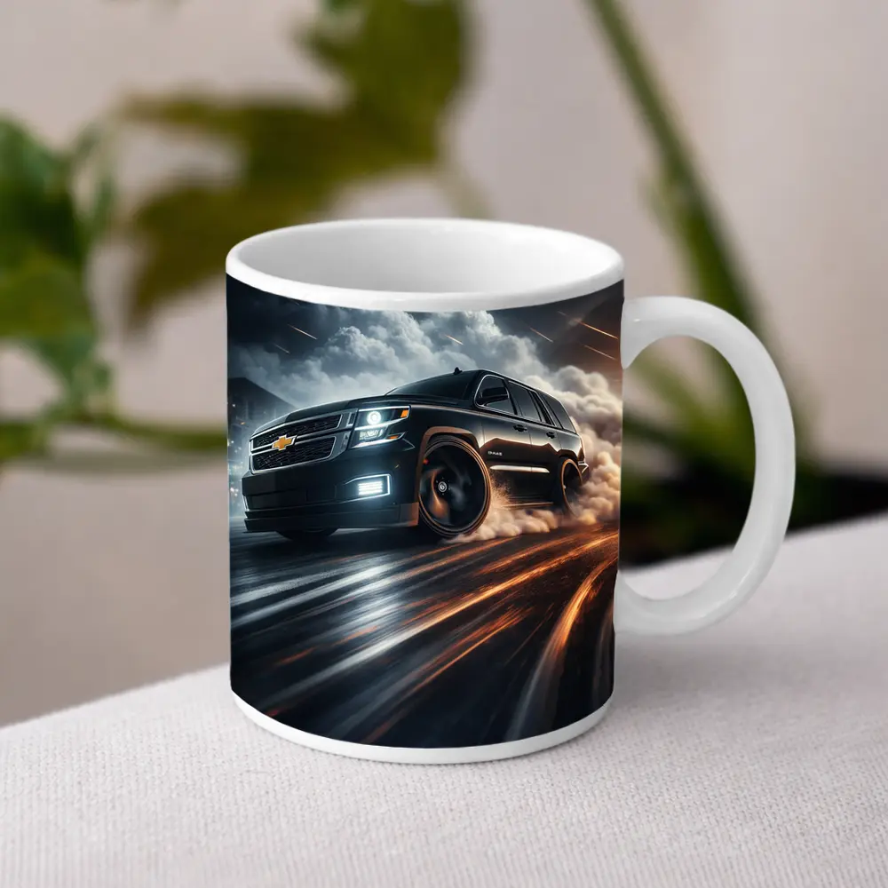 Chevrolet Tahoe Drifting Through Dramatic Storm Clouds – Mugs