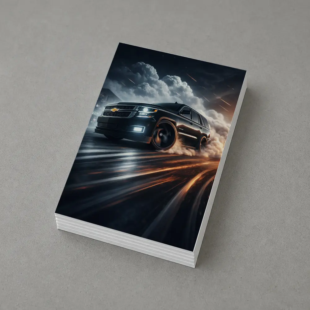 Chevrolet Tahoe Drifting Through Dramatic Storm Clouds – Postcards