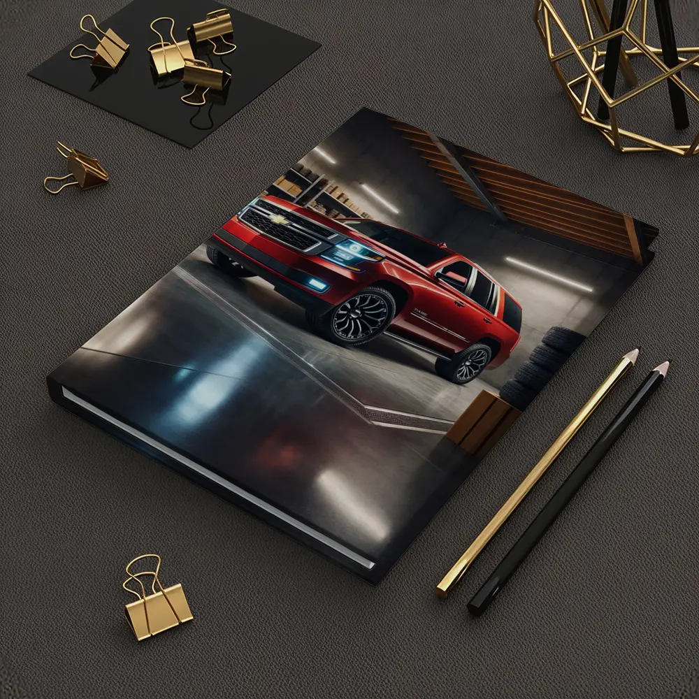 Chevrolet Tahoe Red SUV Garage Interior – Notebooks