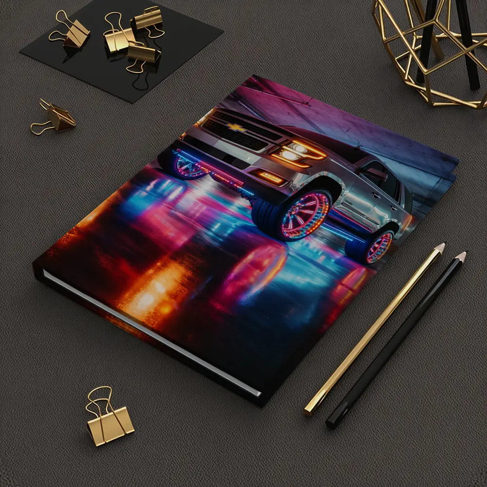 Chevrolet Tahoe Neon Lights Underground Parking – Notebooks