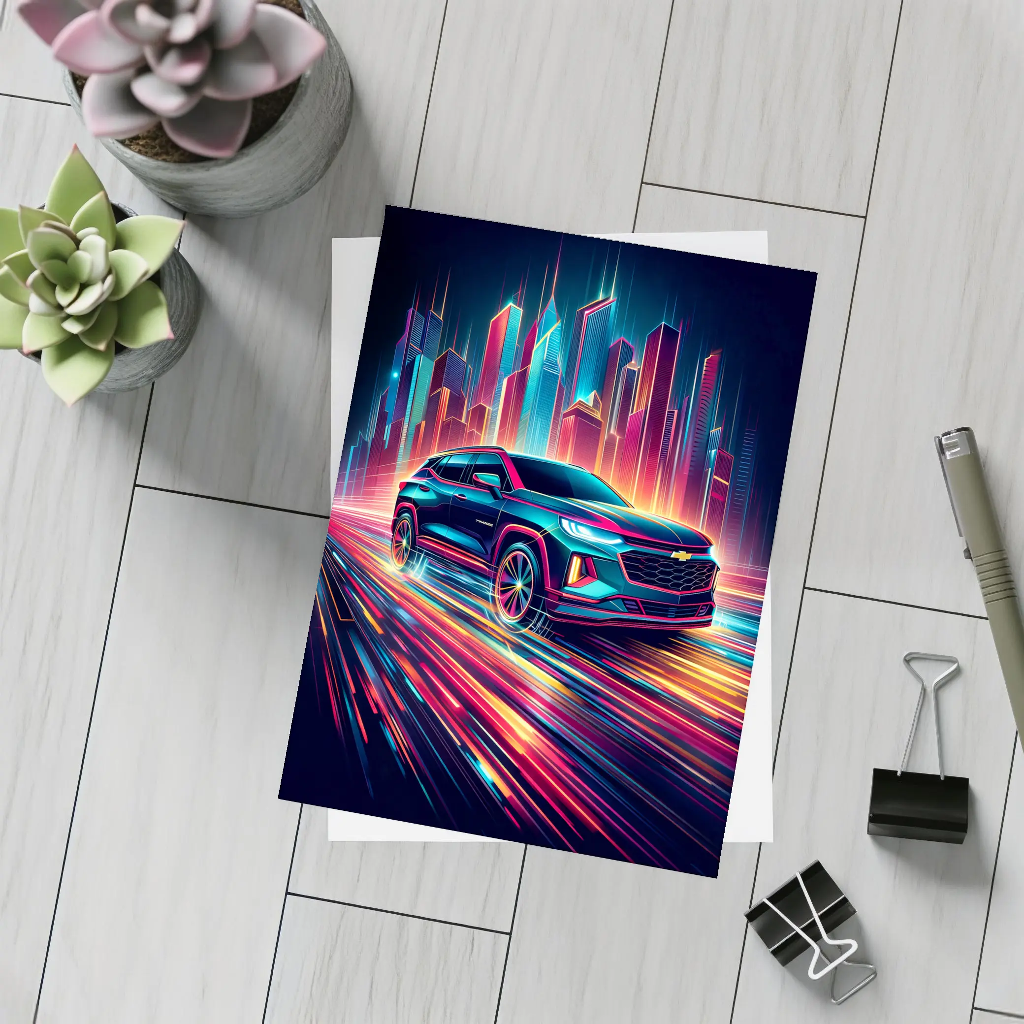 Chevrolet Trailblazer Neon City Night Drive – Postcards