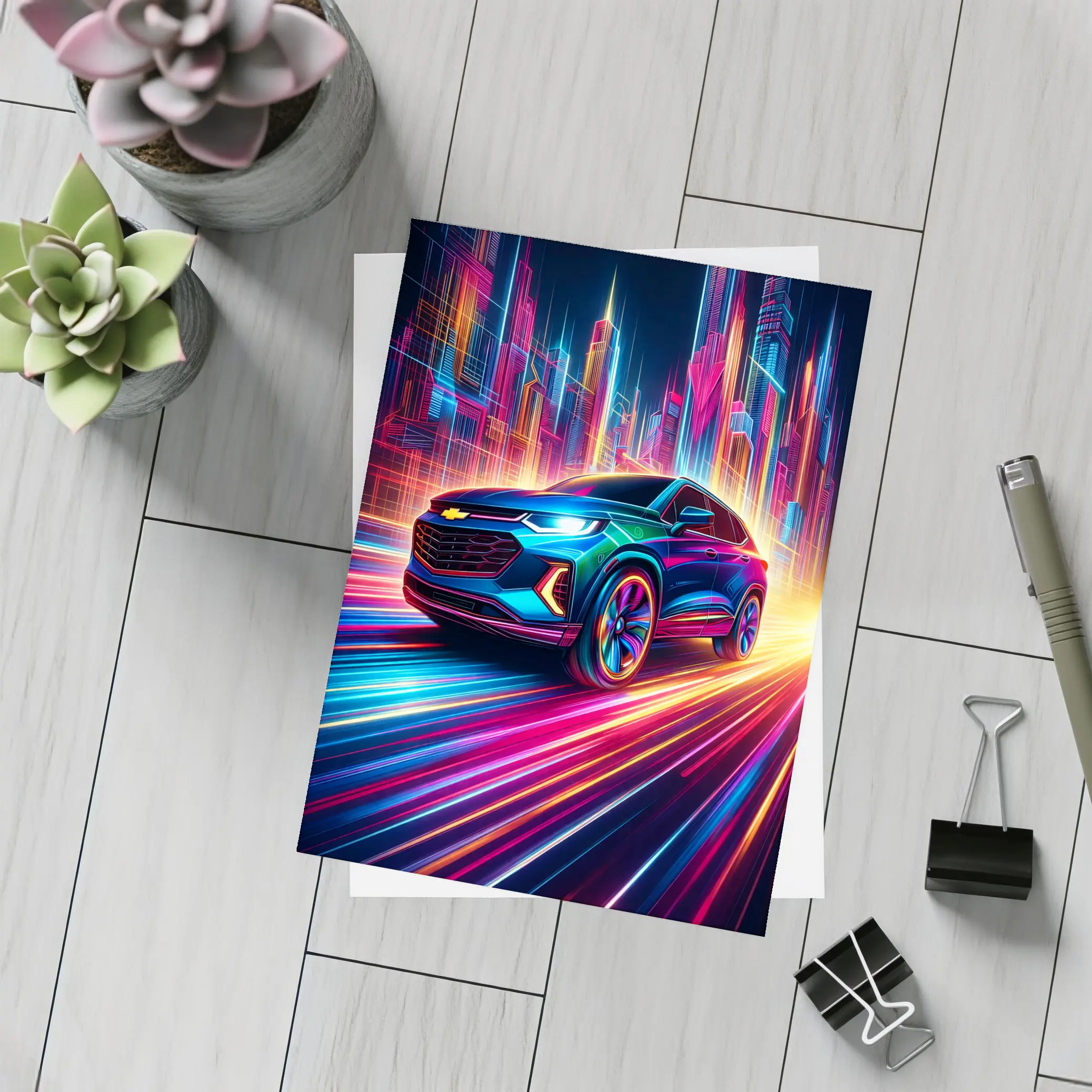 Chevrolet Trailblazer Neon City Night Drive – Postcards
