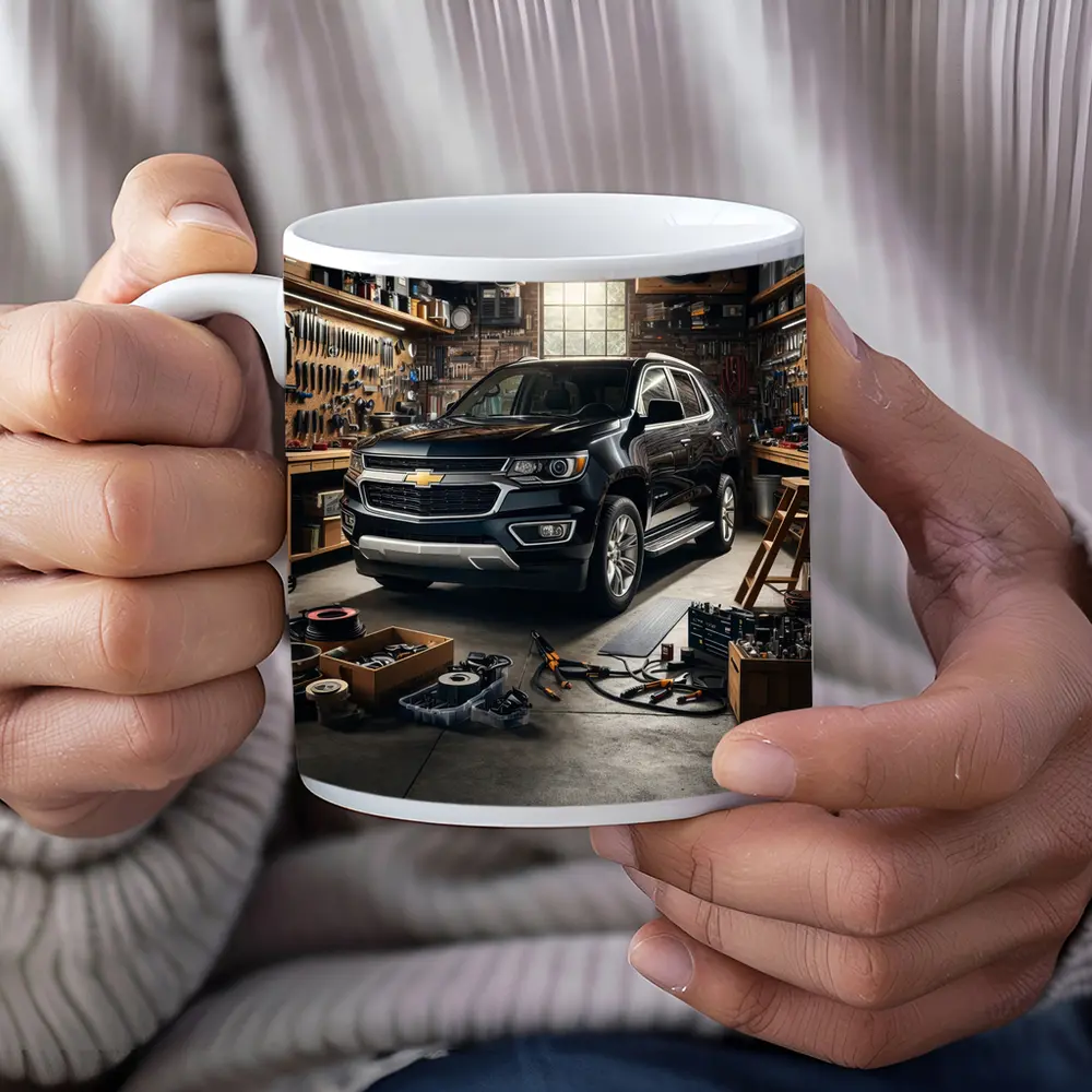 Chevrolet Trailblazer Black SUV Garage Workshop – Mugs
