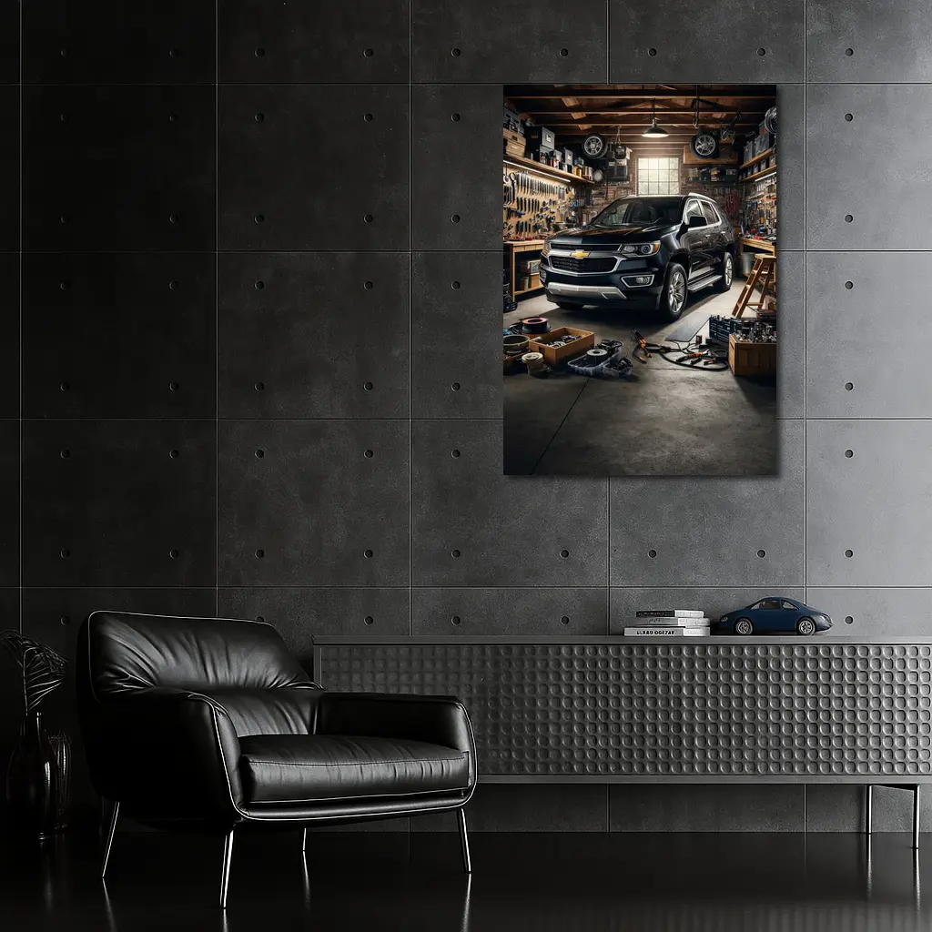 Chevrolet Trailblazer Black SUV Garage Workshop – Wall Art