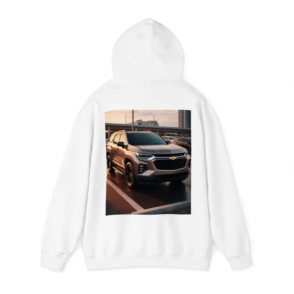 Chevrolet Trailblazer SUV Urban Parking Sunset – Hoodies
