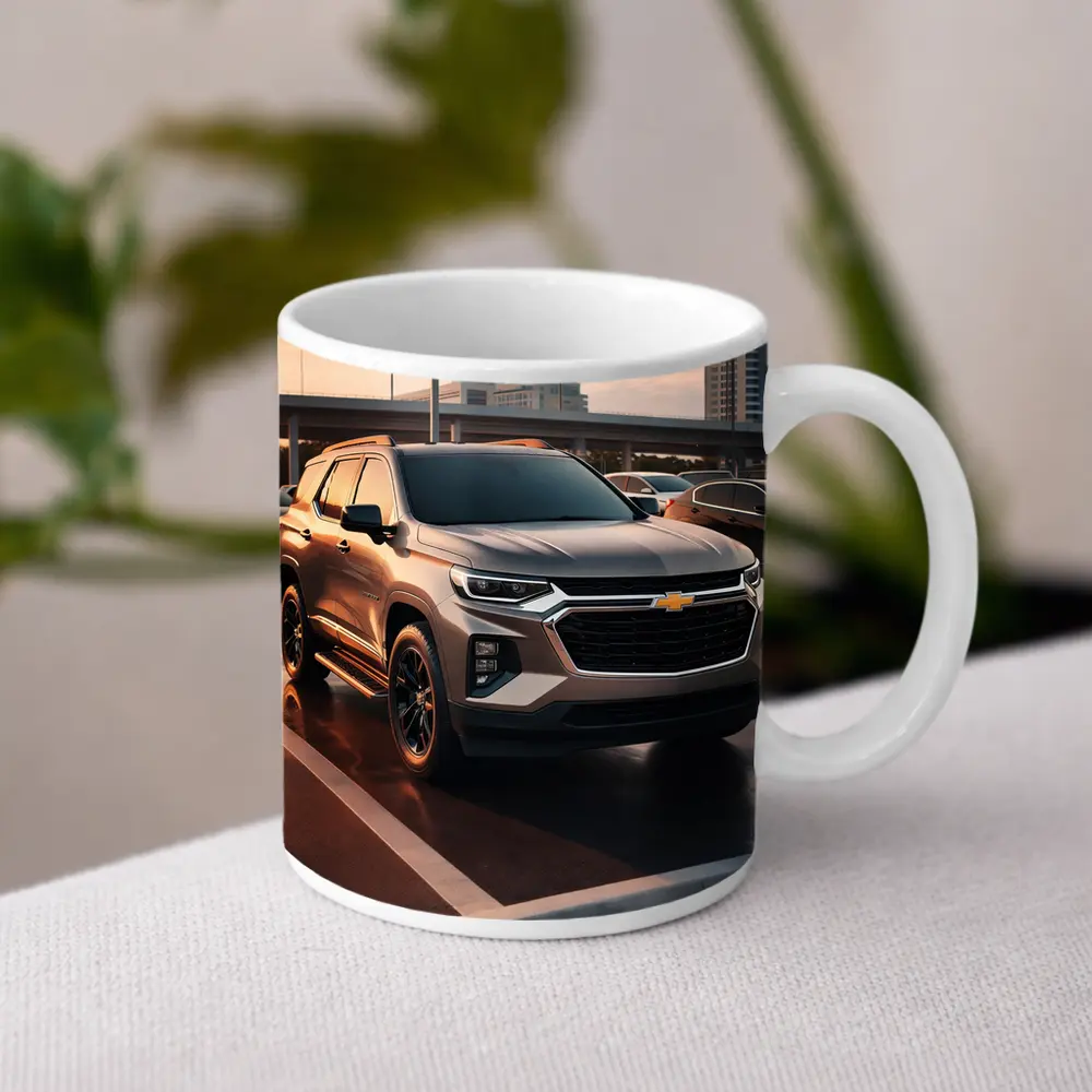 Chevrolet Trailblazer SUV Urban Parking Sunset – Mugs
