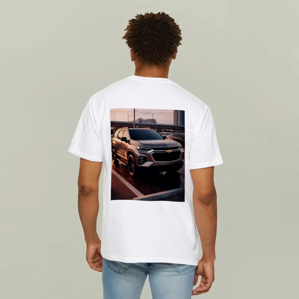 Chevrolet Trailblazer SUV Urban Parking Sunset – T-Shirts