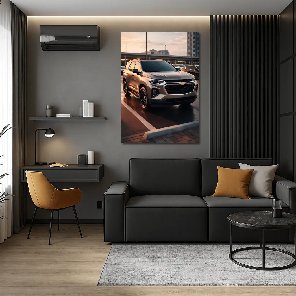 Chevrolet Trailblazer SUV Urban Parking Sunset – Wall Art