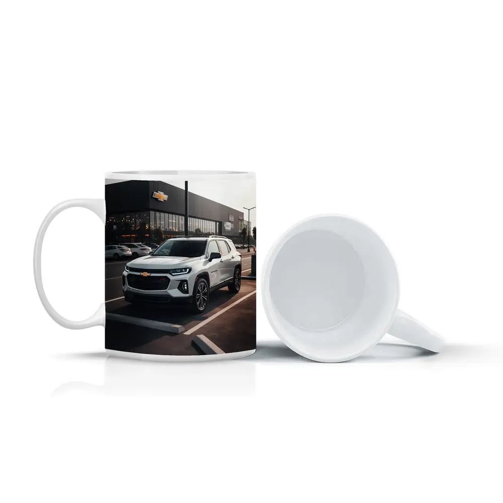 Chevrolet Traverse SUV Dealership Parking Lot – Mugs