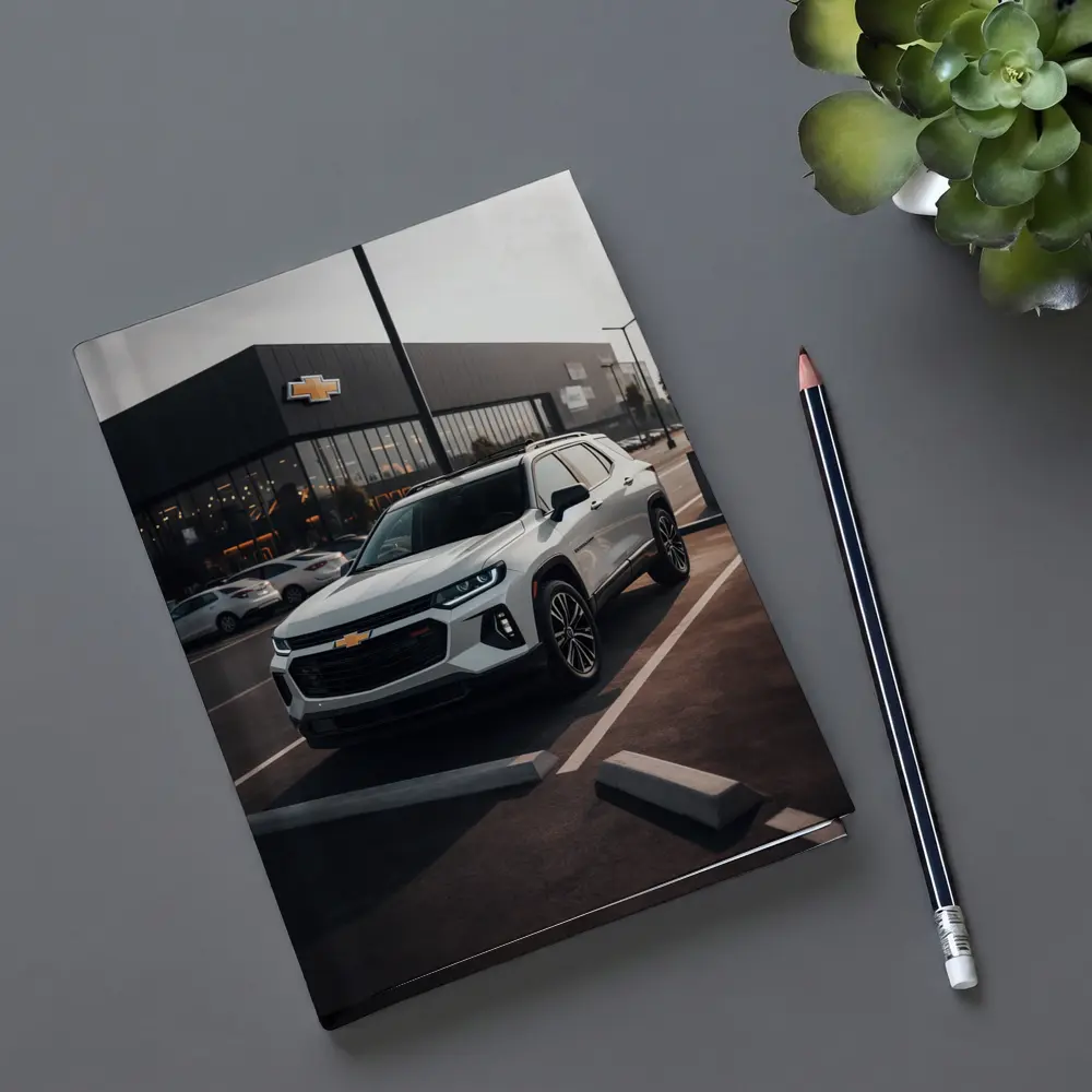 Chevrolet Traverse SUV Dealership Parking Lot – Notebooks