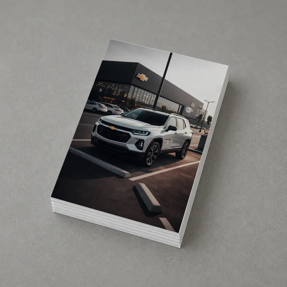 Chevrolet Traverse SUV Dealership Parking Lot – Postcards