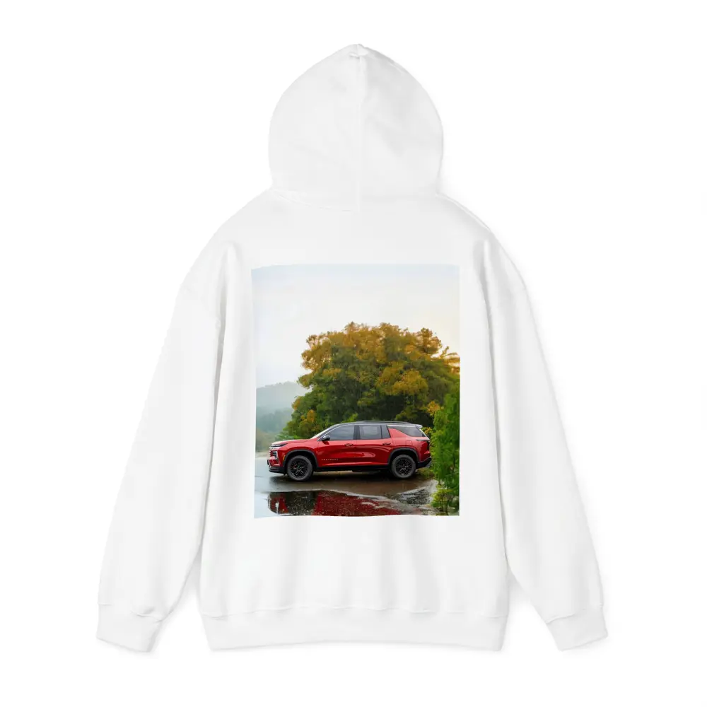 Chevrolet Traverse Red SUV Rainy Day – Hoodies