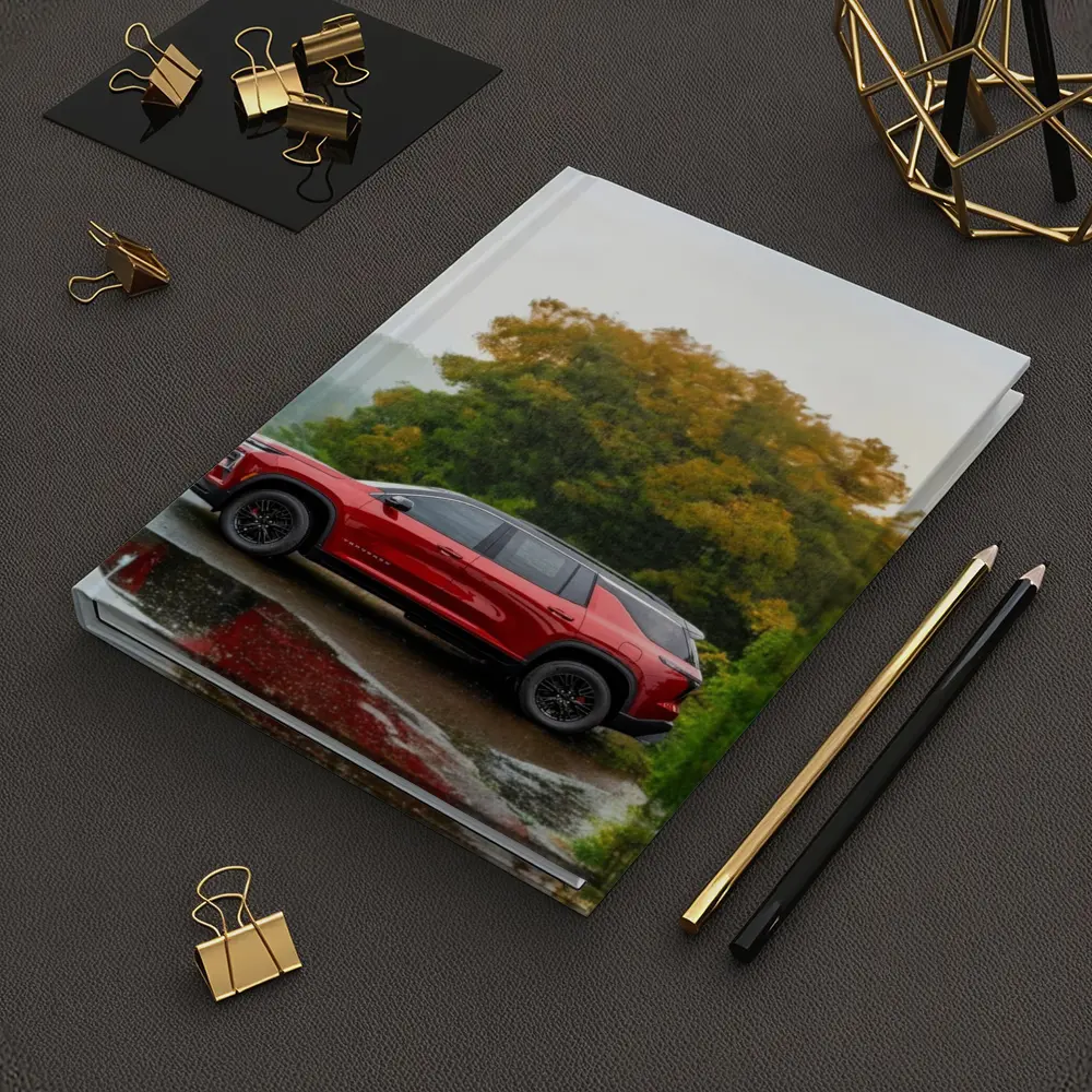 Chevrolet Traverse Red SUV Rainy Day – Notebooks
