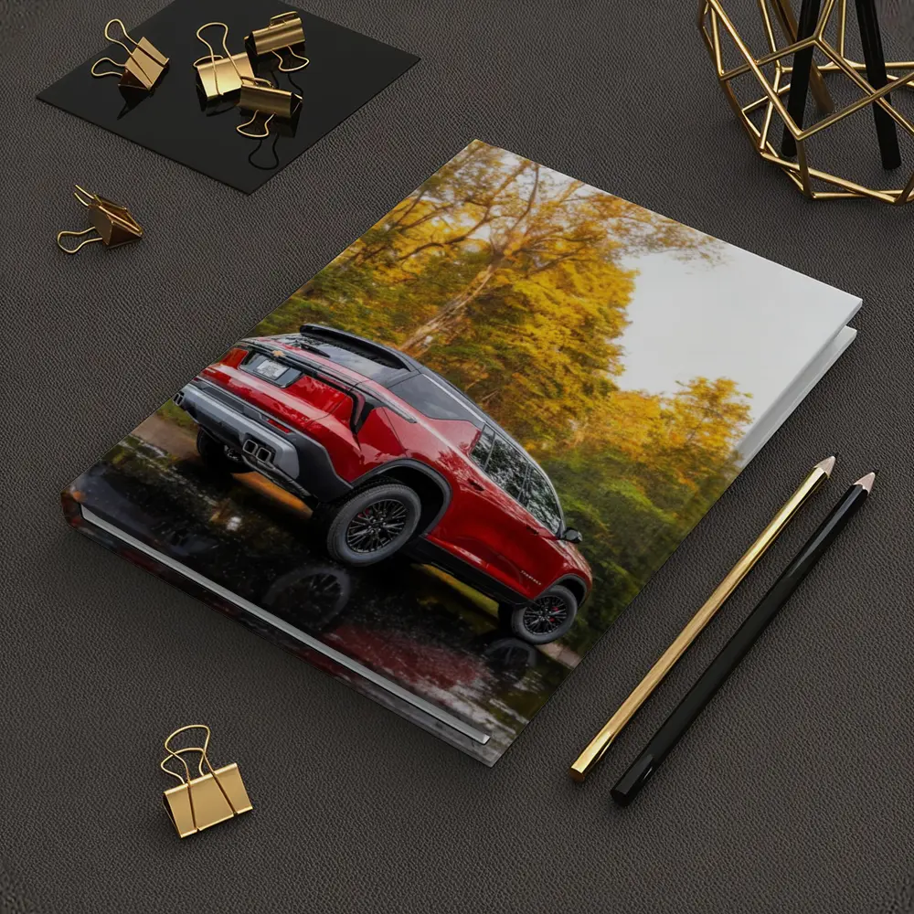 Chevrolet Traverse Red SUV Autumn Forest – Notebooks