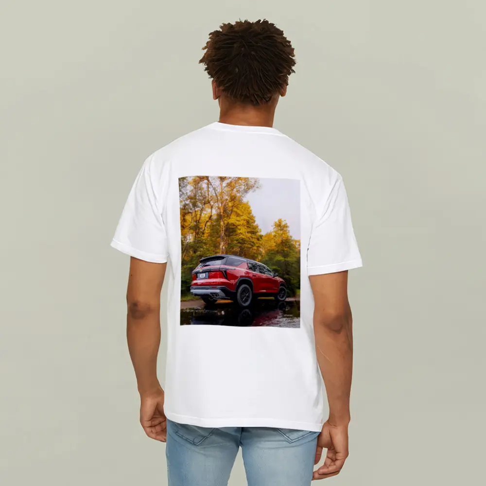Chevrolet Traverse Red SUV Autumn Forest – T-Shirts