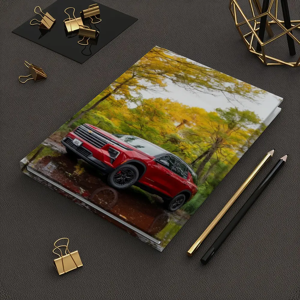 Chevrolet Traverse Red SUV Autumn Forest – Notebooks