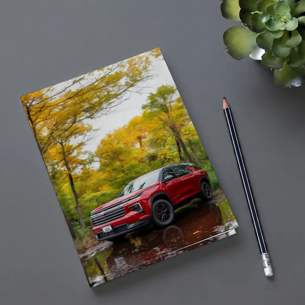 Chevrolet Traverse Red SUV Autumn Forest – Notebooks