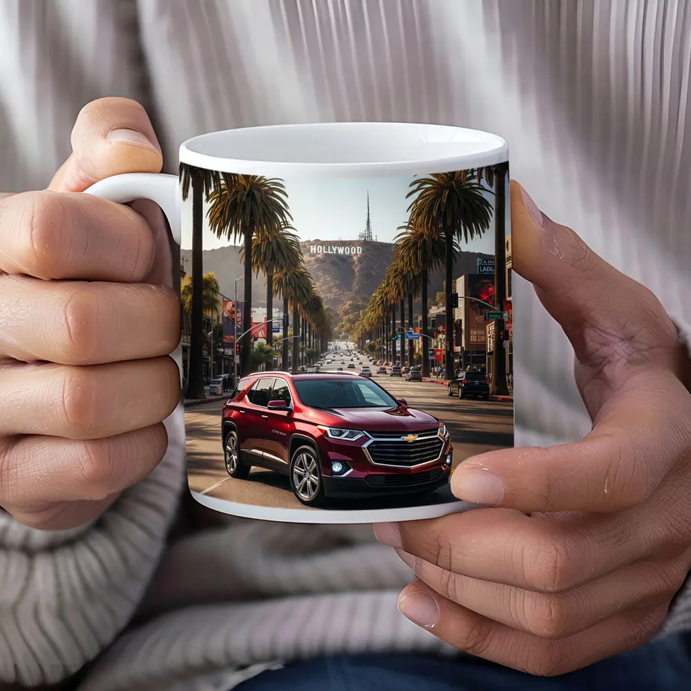 Chevrolet Traverse Red SUV Hollywood Boulevard – Mugs