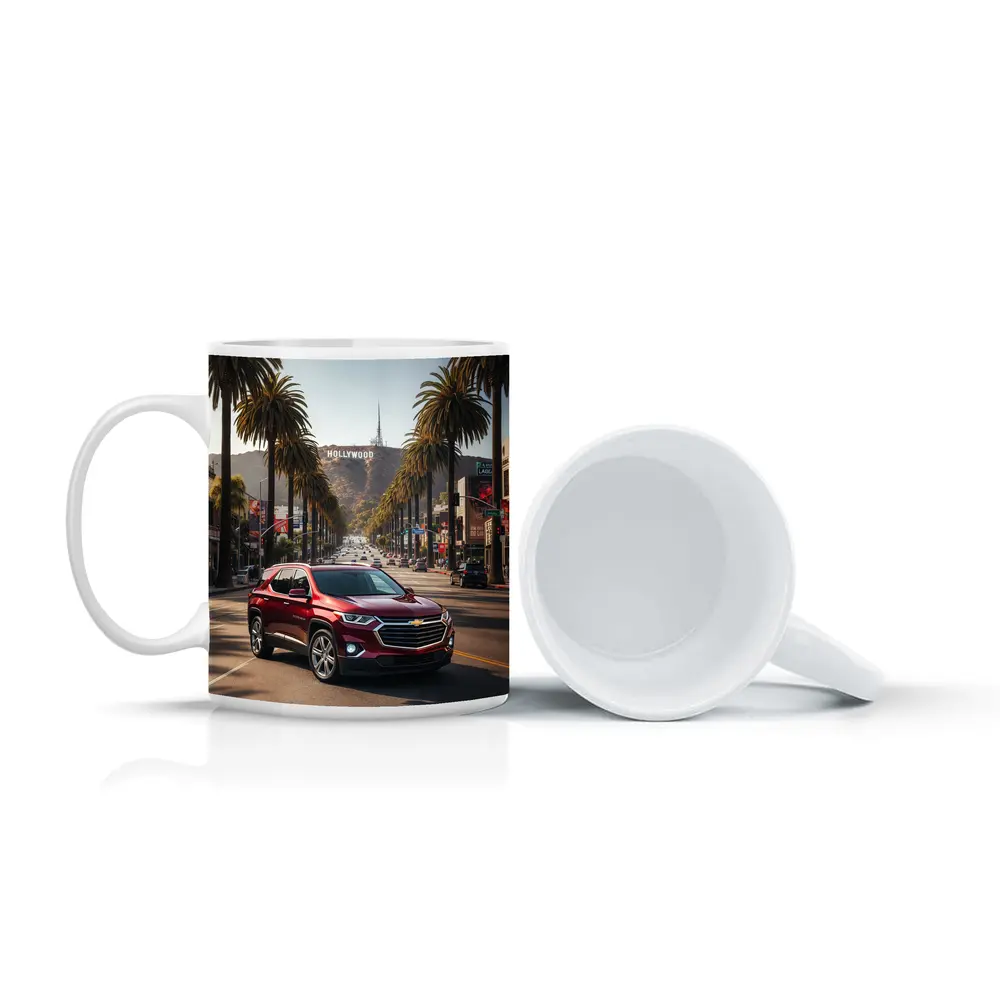 Chevrolet Traverse Red SUV Hollywood Boulevard – Mugs
