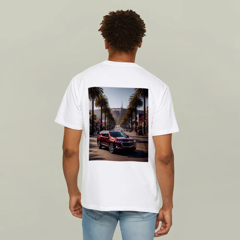 Chevrolet Traverse Red SUV Hollywood Boulevard – T-Shirts