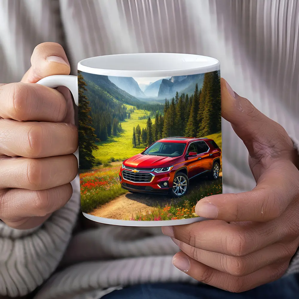 Chevrolet Traverse Red SUV Mountain Valley – Mugs