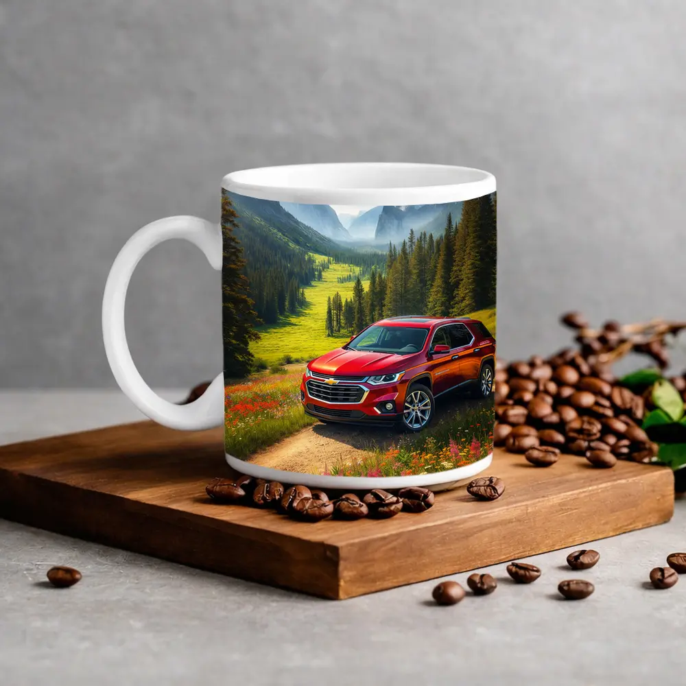 Chevrolet Traverse Red SUV Mountain Valley – Mugs