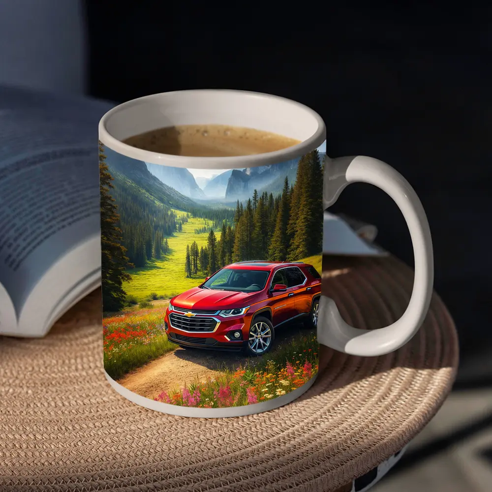 Chevrolet Traverse Red SUV Mountain Valley – Mugs
