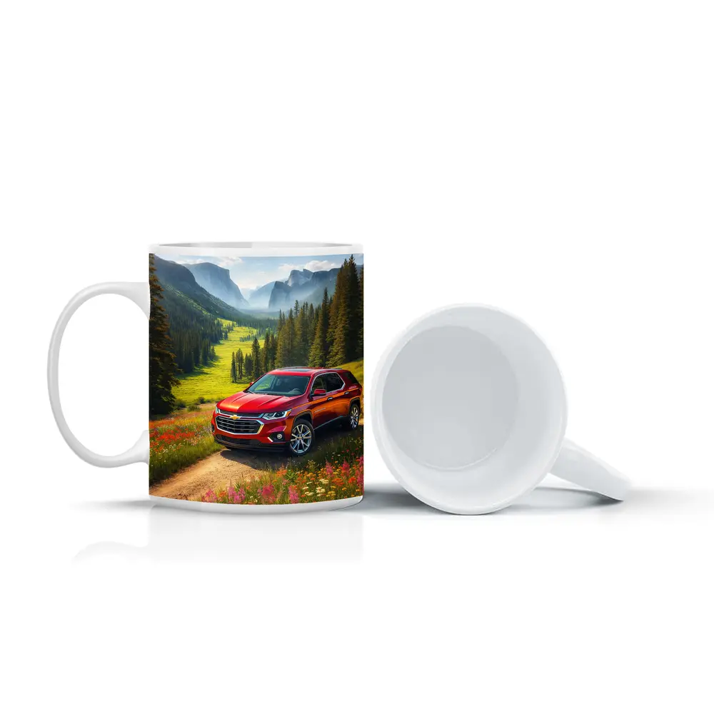 Chevrolet Traverse Red SUV Mountain Valley – Mugs