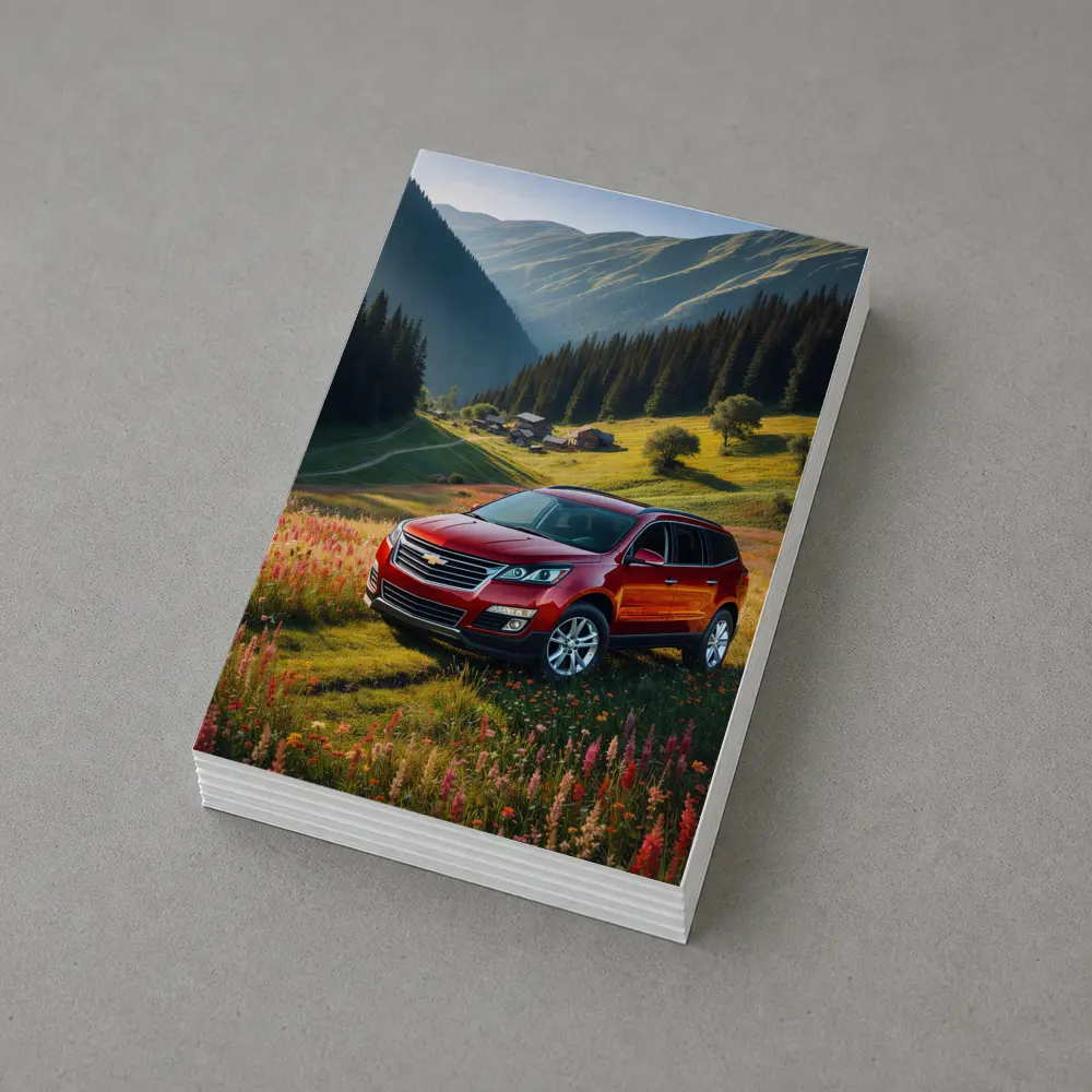 Chevrolet Traverse Red SUV Mountain Valley – Postcards