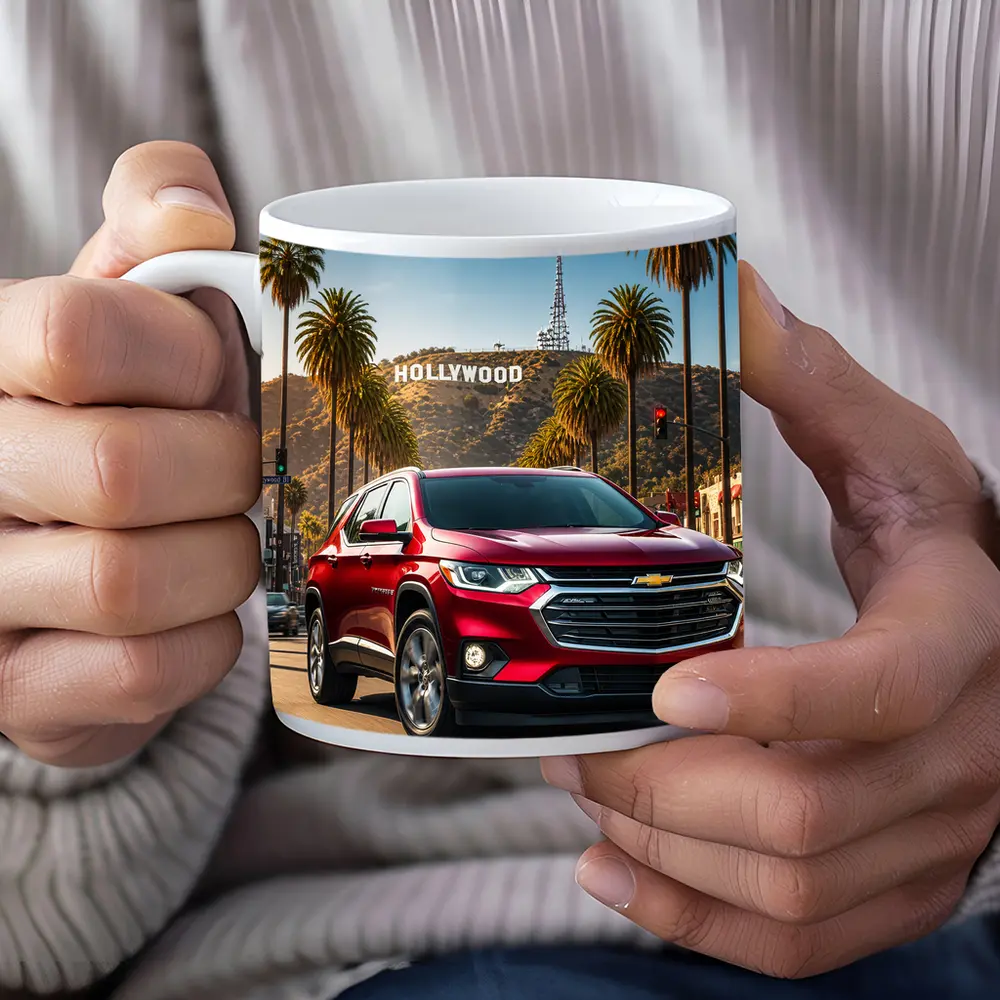 Chevrolet Traverse Cruising Hollywood Los Angeles Street – Mugs