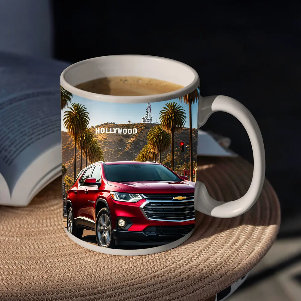 Chevrolet Traverse Cruising Hollywood Los Angeles Street – Mugs