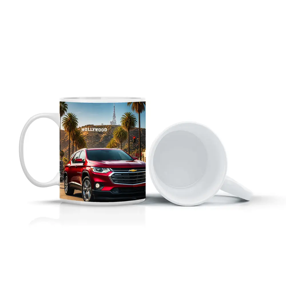 Chevrolet Traverse Cruising Hollywood Los Angeles Street – Mugs