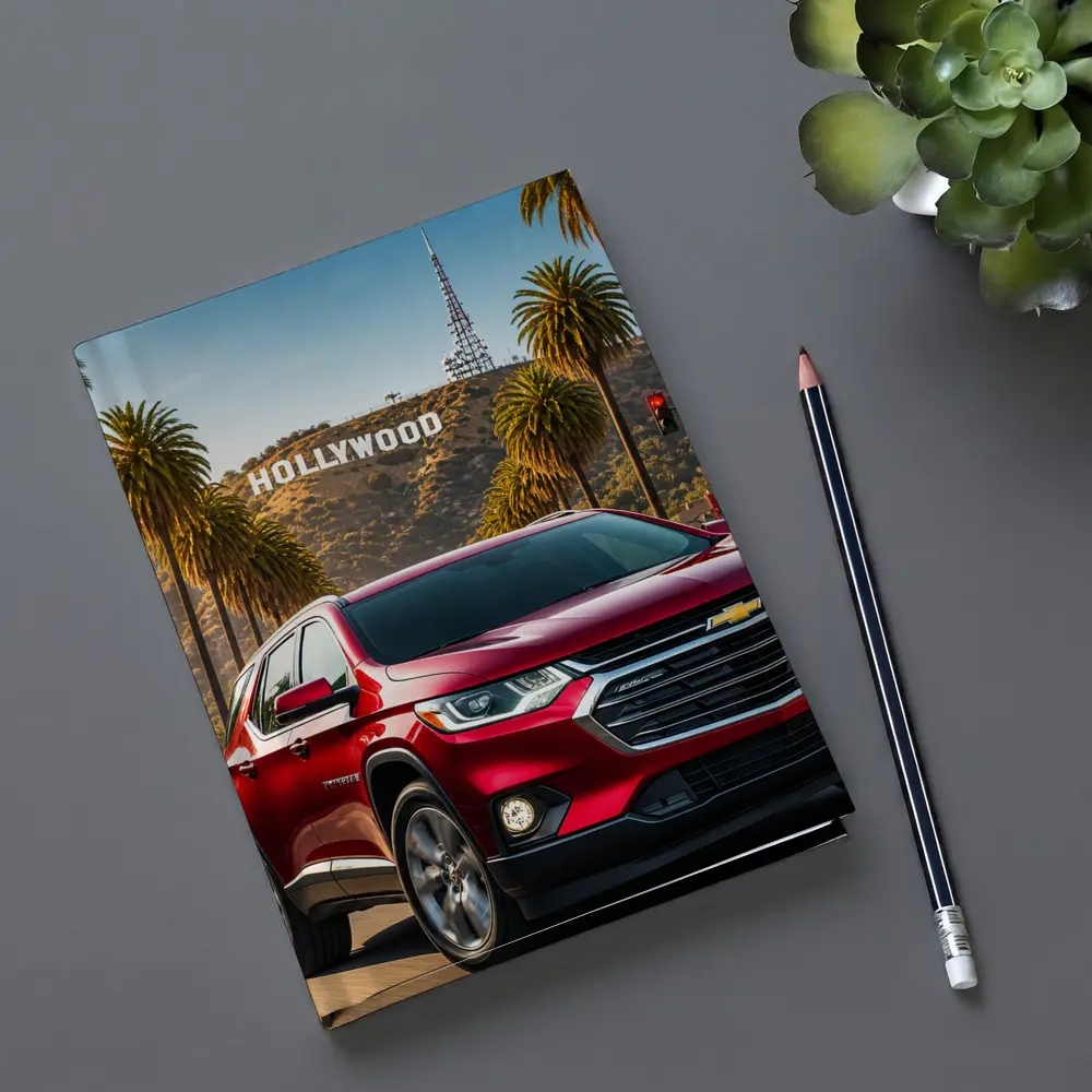 Chevrolet Traverse Cruising Hollywood Los Angeles Street – Notebooks