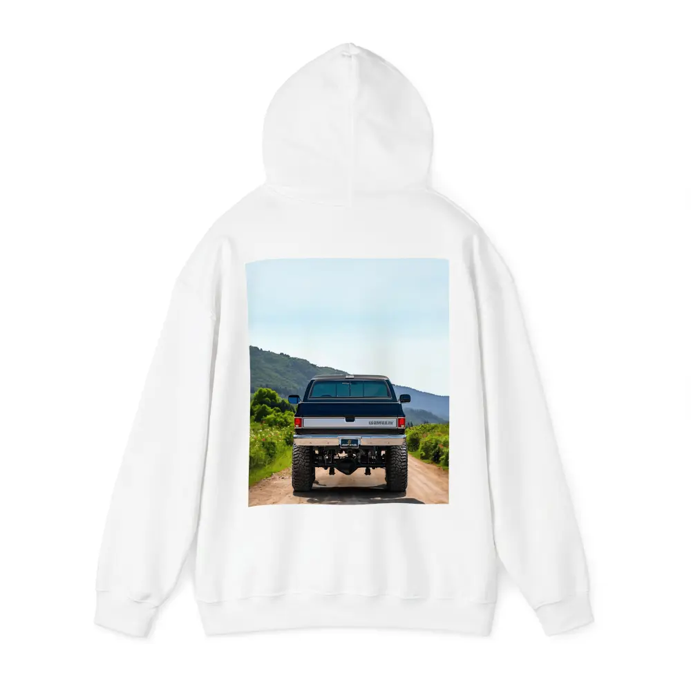 Chevrolet Silverado Lifted Truck Mountain Dirt Road – Hoodies