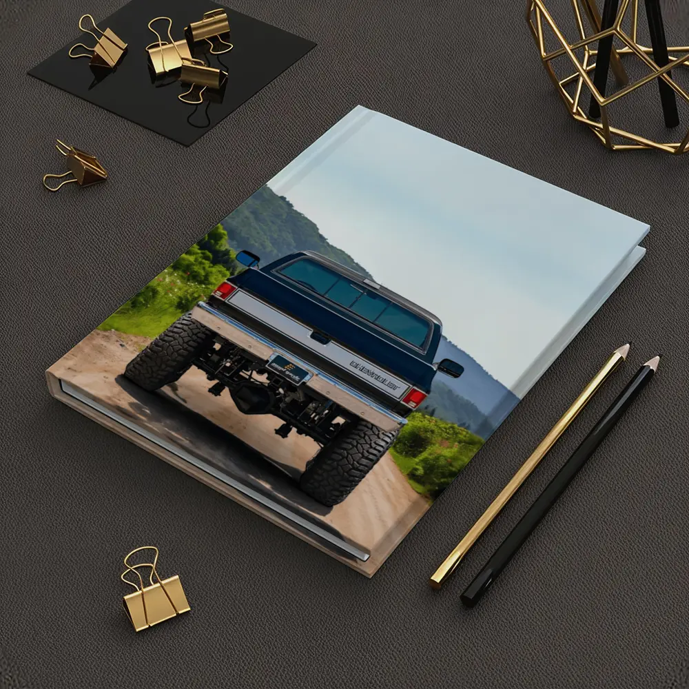 Chevrolet Silverado Lifted Truck Mountain Dirt Road – Notebooks