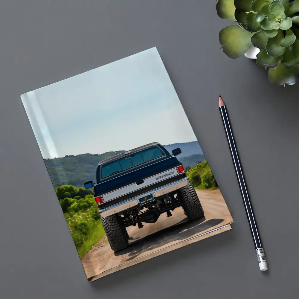 Chevrolet Silverado Lifted Truck Mountain Dirt Road – Notebooks