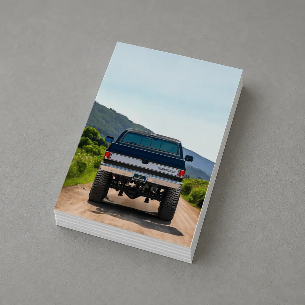 Chevrolet Silverado Lifted Truck Mountain Dirt Road – Postcards