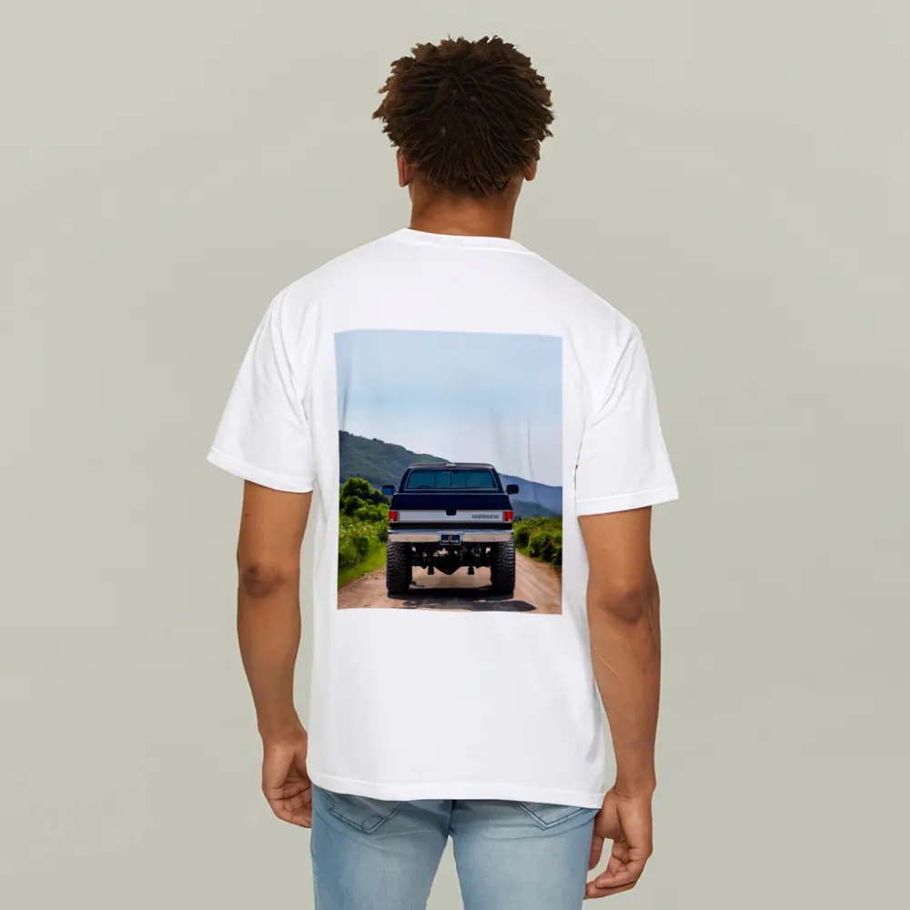 Chevrolet Silverado Lifted Truck Mountain Dirt Road – T-Shirts