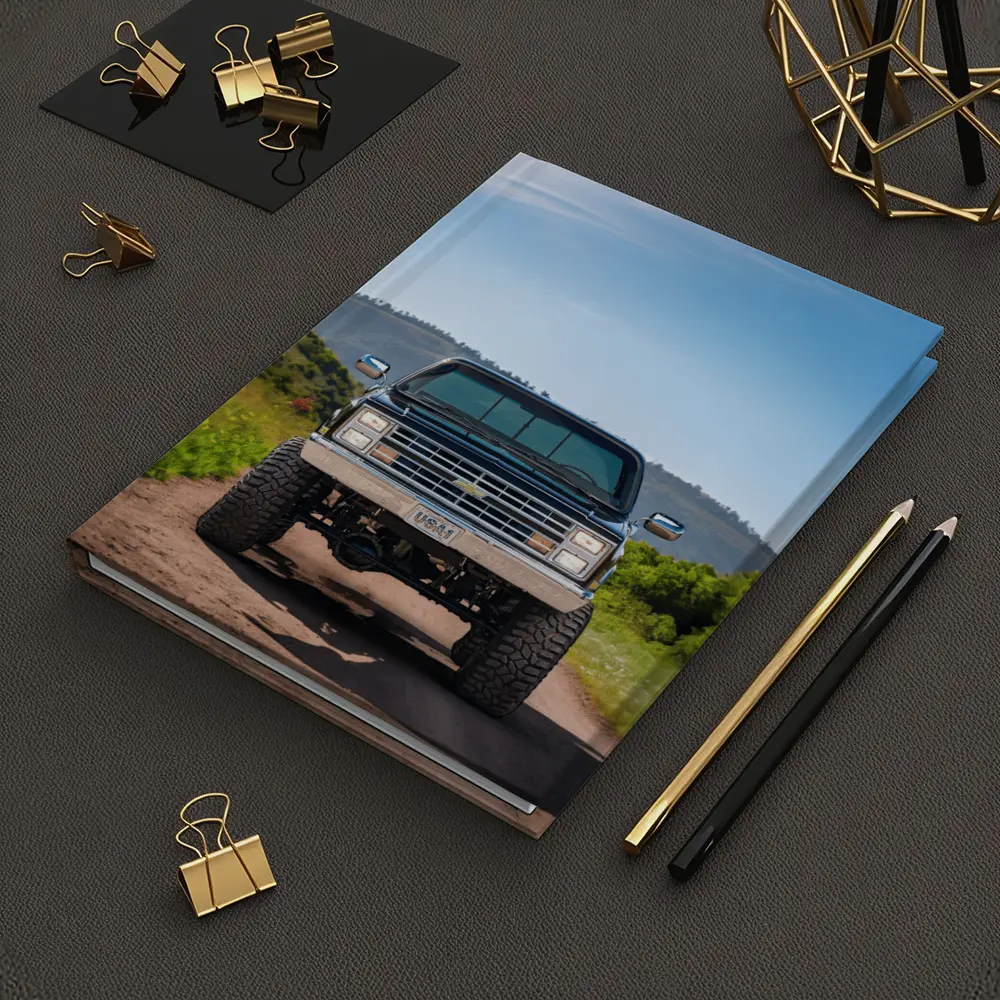 Chevrolet Silverado Lifted Truck Dirt Road Mountains – Notebooks