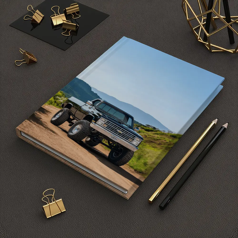 Chevrolet Silverado Lifted Truck Dirt Road Mountains – Notebooks